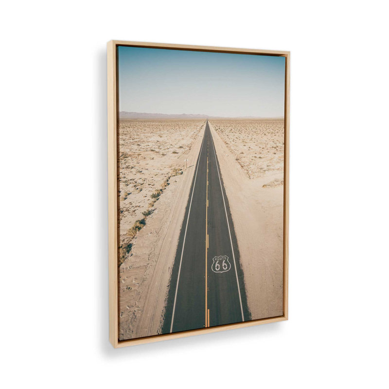 «Dusty 66», reproduction d'art sur toile, 12 po x 18 po, Cadre flottant en érable américain