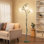 Lampe sur pied 65,55 po Tall Green