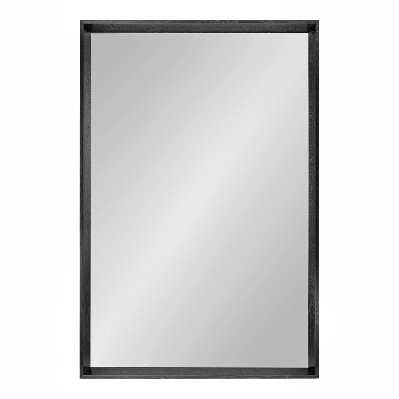 Miroir mural Farhee, 36 po x 24 po, Noir