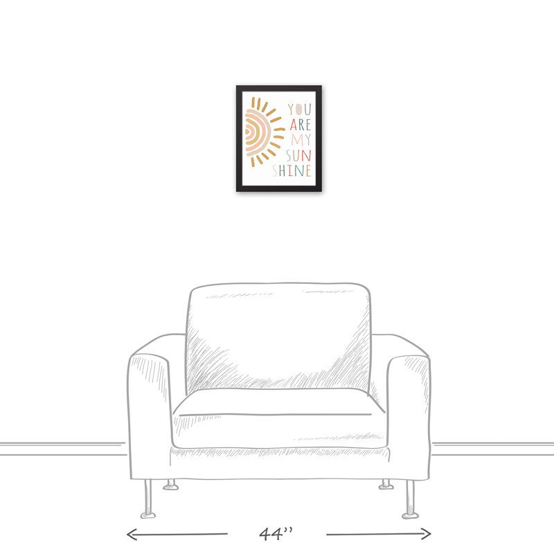 Art encadré soleil, H 15,75 po x l 12,75 po x P 1,75 po