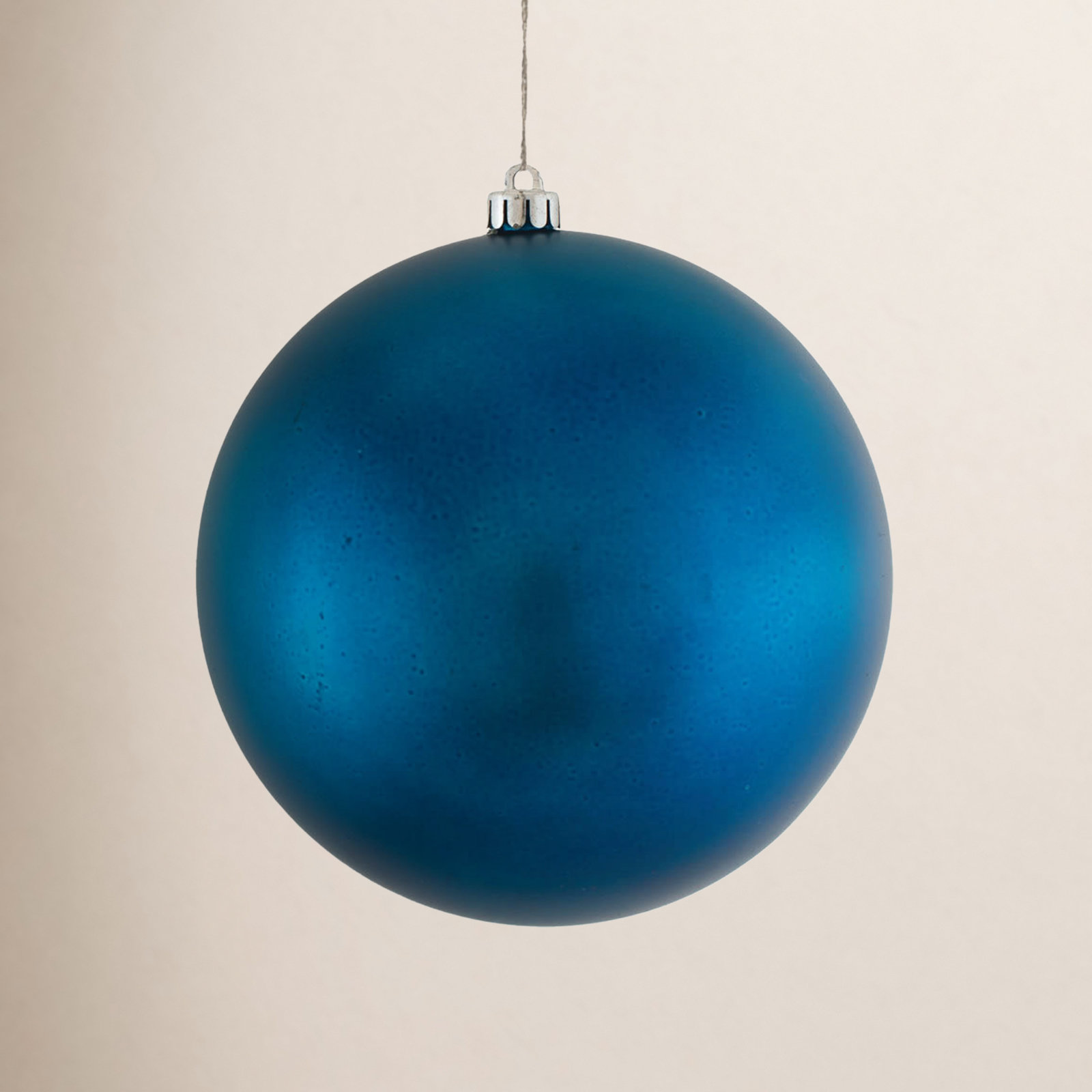 Holiday Décor Ball Ornament, 2.75" H x 2.75" W x 2.75" D, Matte Sea Blue