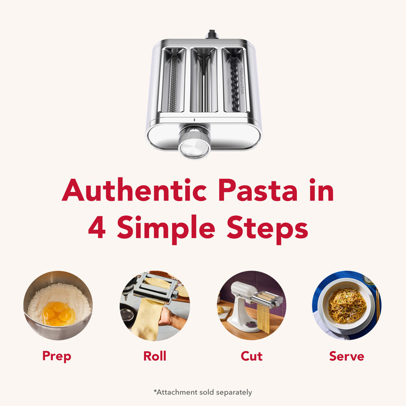 KitchenAid® 3-in-1 Metal Pasta Attachment