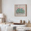 Abstrait matisse découpé en vert et rose, reproduction d'art moderne sans cadre Mid-Century-268687906