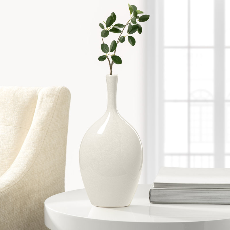 Vase de table 12 po , H 12,25 po x l 6 po x P 4 po