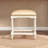 39.37"American-style white solid wood dressing table with mirror