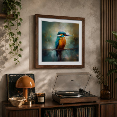 Kingfisher Impressionism Framed Print