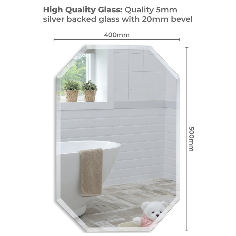 Seeber Flat Wall Mirror, 50cm x 40cm