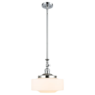 Mini-luminaire suspendu inclinable 12 lumières Franklin Restoration - Lainee - ampoule DEL - finition chrome - abat-jour blanc