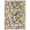 Amanpuri Hand Tufted Floral Area Rug in Stone/Navy