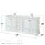 Ensemble de meuble-lavabo double 80 "Deborah-51712444-97791431-61133073