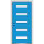 Porte d'entrée pré-suspendue lisse à 5 lumières à 5 lumières-40437361-40437362-40437368