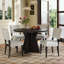 Ensemble de table de salle à manger 5 pièces, table de cuisine avec 4 chaises rembourrées pour les petits espaces-1377118980
