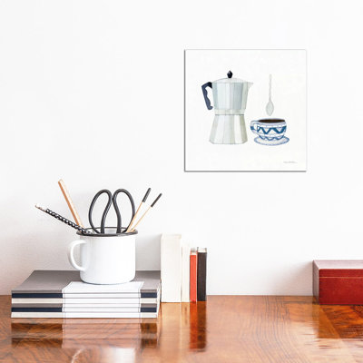 Coffee Break VII by Kathleen Parr McKenna - Wrapped Canvas Painting