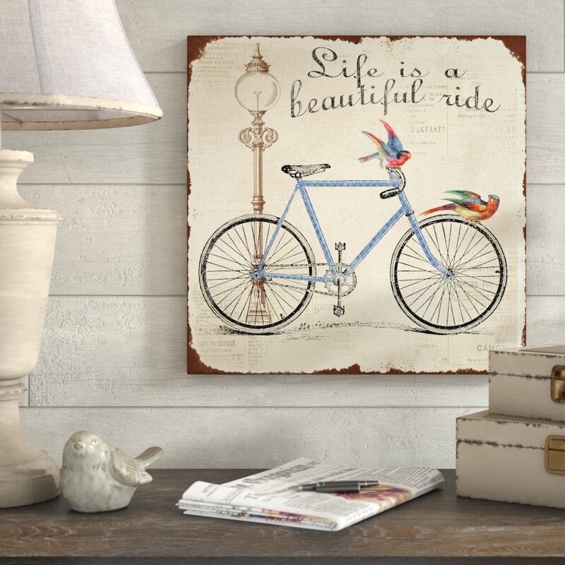 Bike wall art: Bike 3 On Canvas by Jean Plout Print