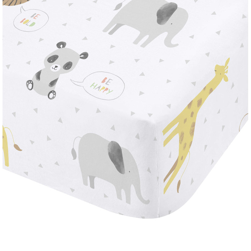 Roarsome Jungle Animals Fitted Sheet, Toddler (70 x 140cm)