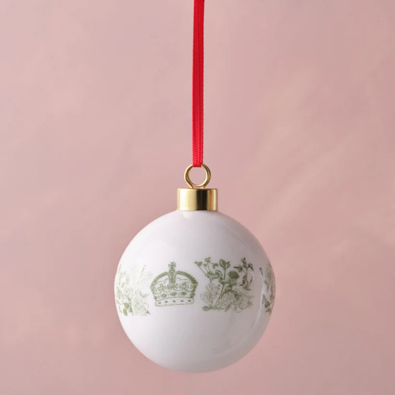 6cm Bone China Bauble