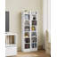 CD/DVD Rack, 272 CD Storage Racks Shelf, Storage Tower with Adjustable Shelves, Media Display Stand Units for Living room, Study, 20 x 17 x 213 cm, White 