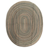 Hand Knotted Wool Area Rug in Green