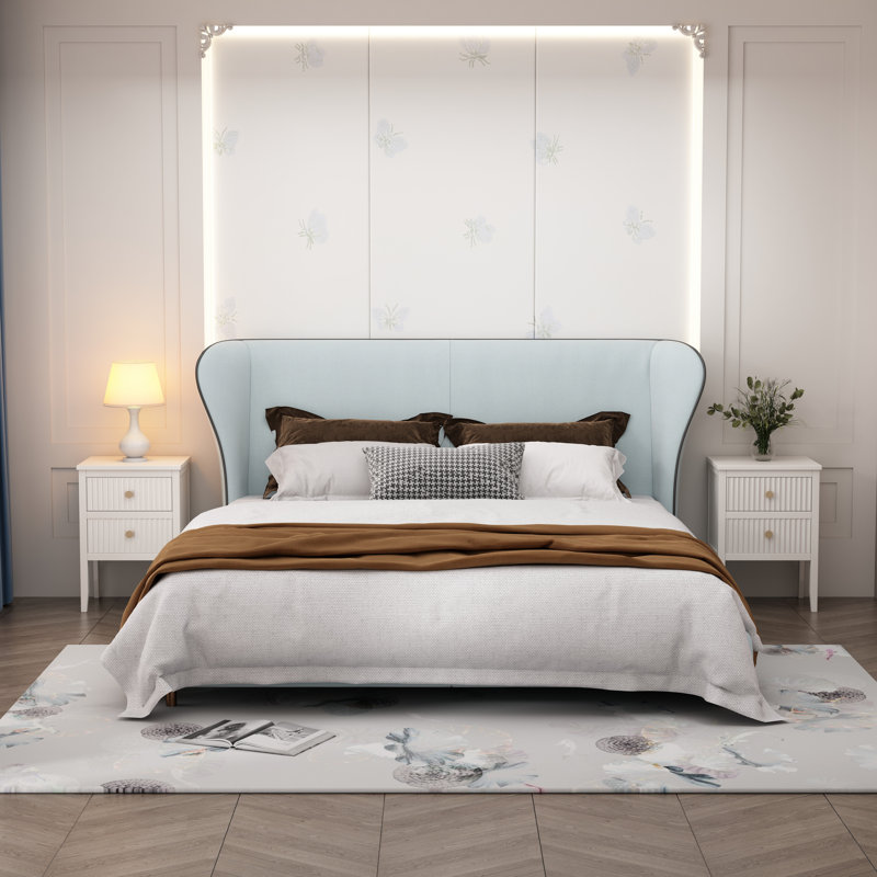 Amiere 42cm W Bedside Table, White