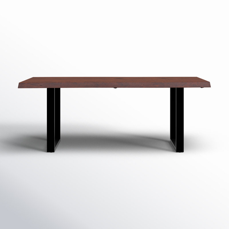 Colin Dining Table, 29.75"H x 79"L x 40"W, Americano, Black