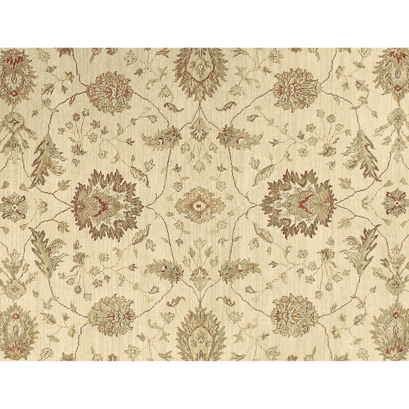 Hand Knotted Wool Oriental Area Rug in Brown/Beige/Ivory, Rectangle 12' x 18'