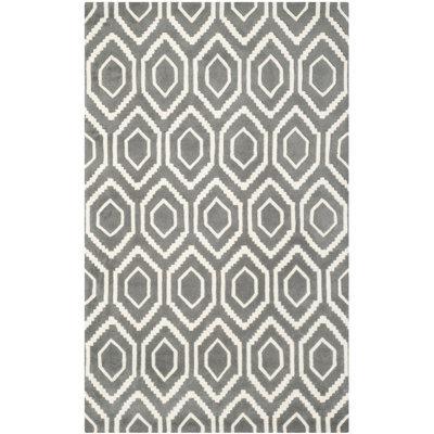 Deedie Hand Tufted Wool Geometric Rug