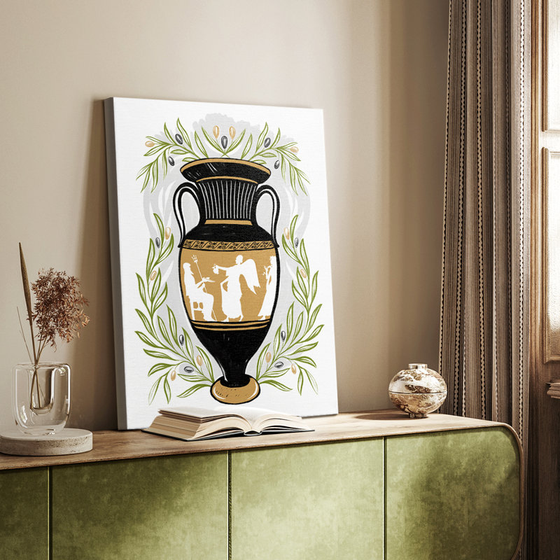 Vases grecs II - galerie Cavas sur mesure, H 18 po x l 12 po