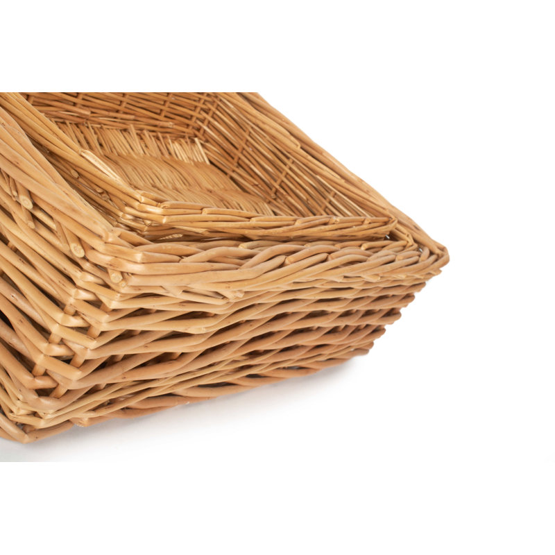 Sherri 3 Piece Wicker Storage Tray Set