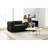 Velvet Sofa With Tufted Low Back Design, Sophisticated 3 Seater Couch For Living Rooms, 89 Inch Wide, Easy Assembly-119355478