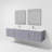 Geneva 84" Wall-Mounted Double Bathroom Vanity Set with Mirror-112952429-87285970