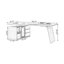 Bureau rectangulaire en bois manufacturé Coffee-1904423930