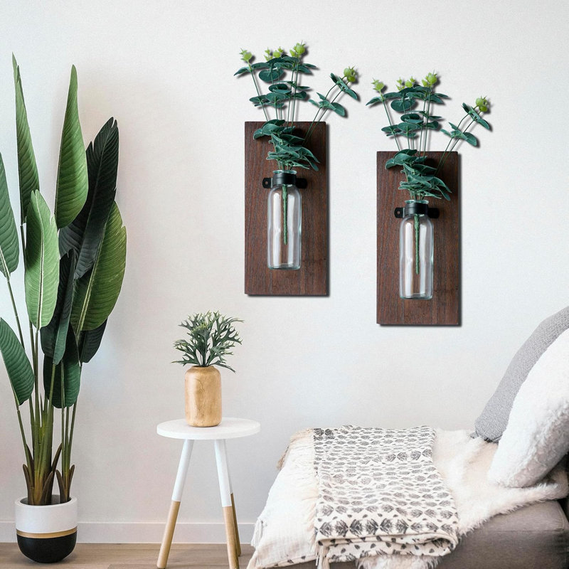 Apsana Wall Vase, Brown