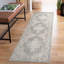 Washable Living Room Traditional Orchid Floral Area Rug – Soft Polypropylene Weaving, Low Pile, Non Slip Cotton Backing for Elegant Indoor Spaces, Grey-99214628
