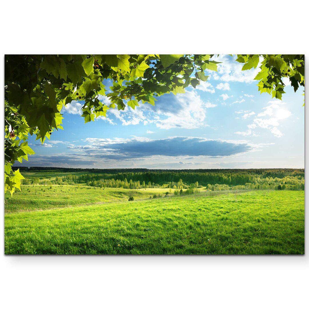 Leinwandbild Wunderschöne Frühlingslandschaft