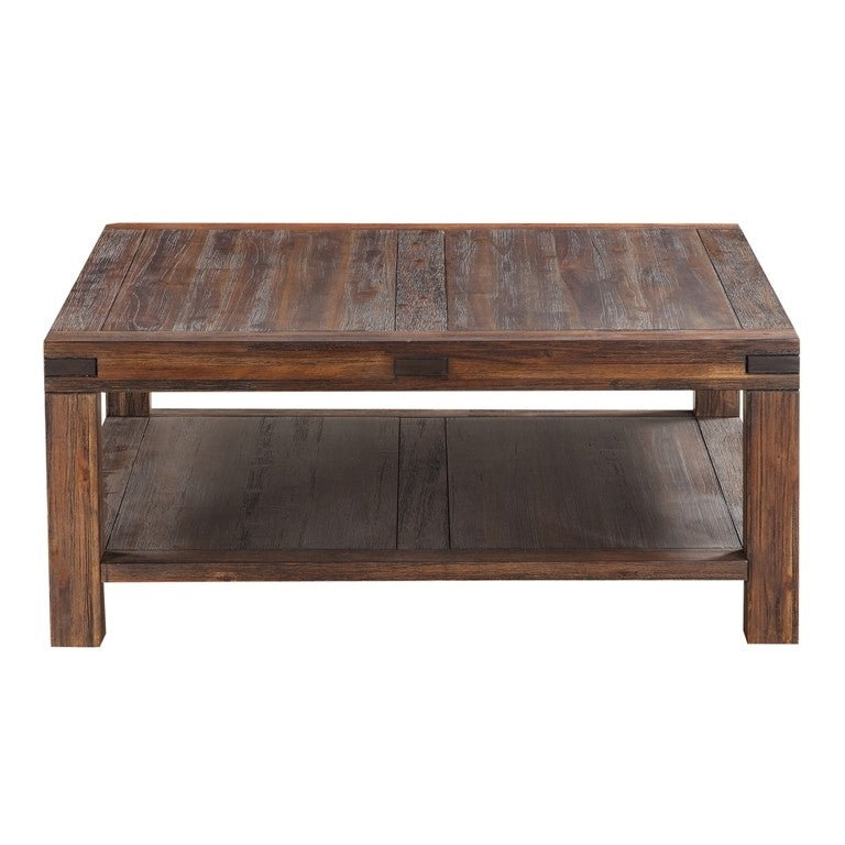 Table basse carrée en bois d'acacia Livingston