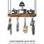 Porte-casseroles suspendus, supports à casseroles vintage pour la cuisine, support à casseroles fixé au plafond, support pour casseroles et poêles