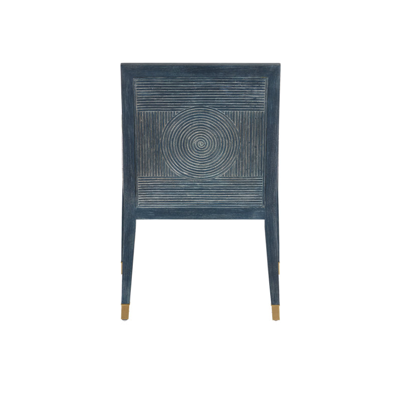 Santos Vintage Armchair, Barrett Dusk, Gray Polyester Blend, Blue