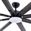 Ventilateur de plafond à 72 pales de 72 po en aluminium DEL avec lumière à intensité variable et télécommande-107162103-107162102