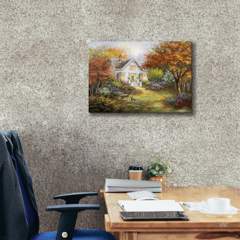  «Autumn Overtures» par Nicky Boehme, art mural sur toile, 24 po x 20 po, H 20 po x l 24 po
