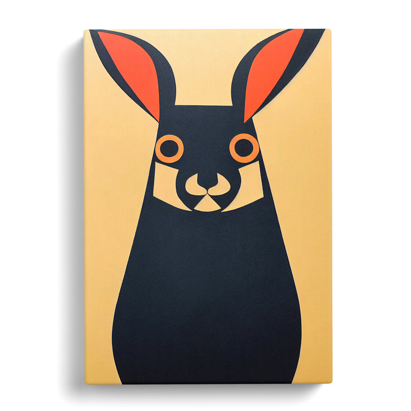 Hartstown Rabbit Minimalism Vol.3 - Wrapped Canvas, 50cm H x 35cm W x 3cm D