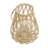 D9.5X13.5" Sienna Bamboo Lantern With Rope Handle