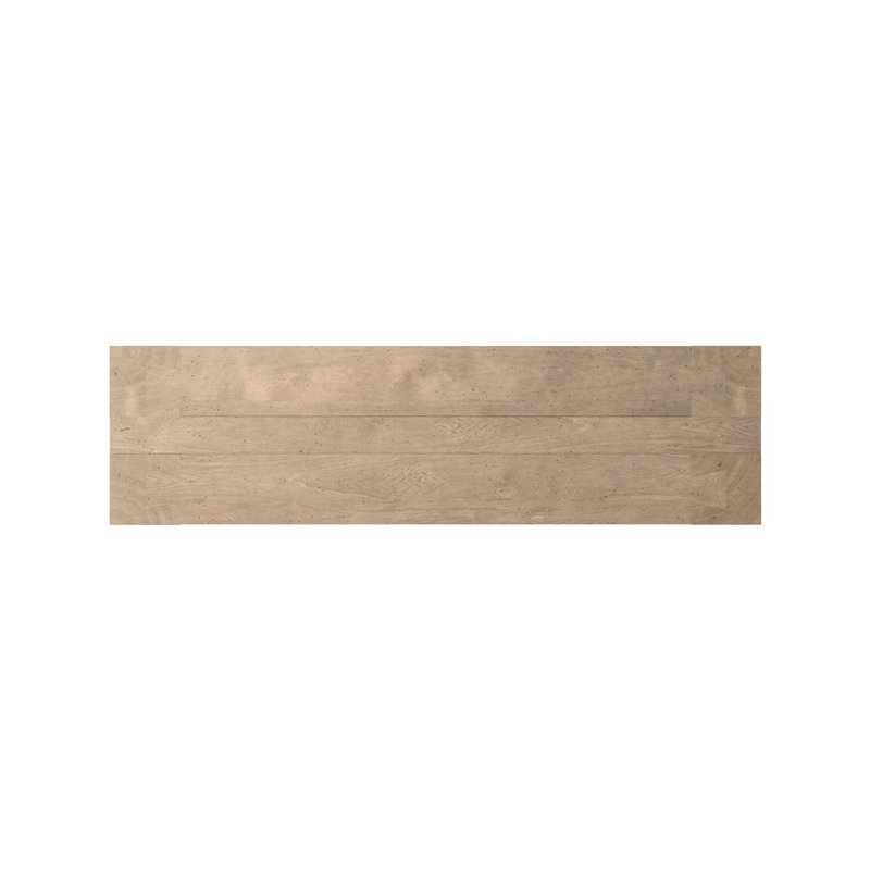 Abaso Dining Bench, Whitewash Rustic Wormwood Oak