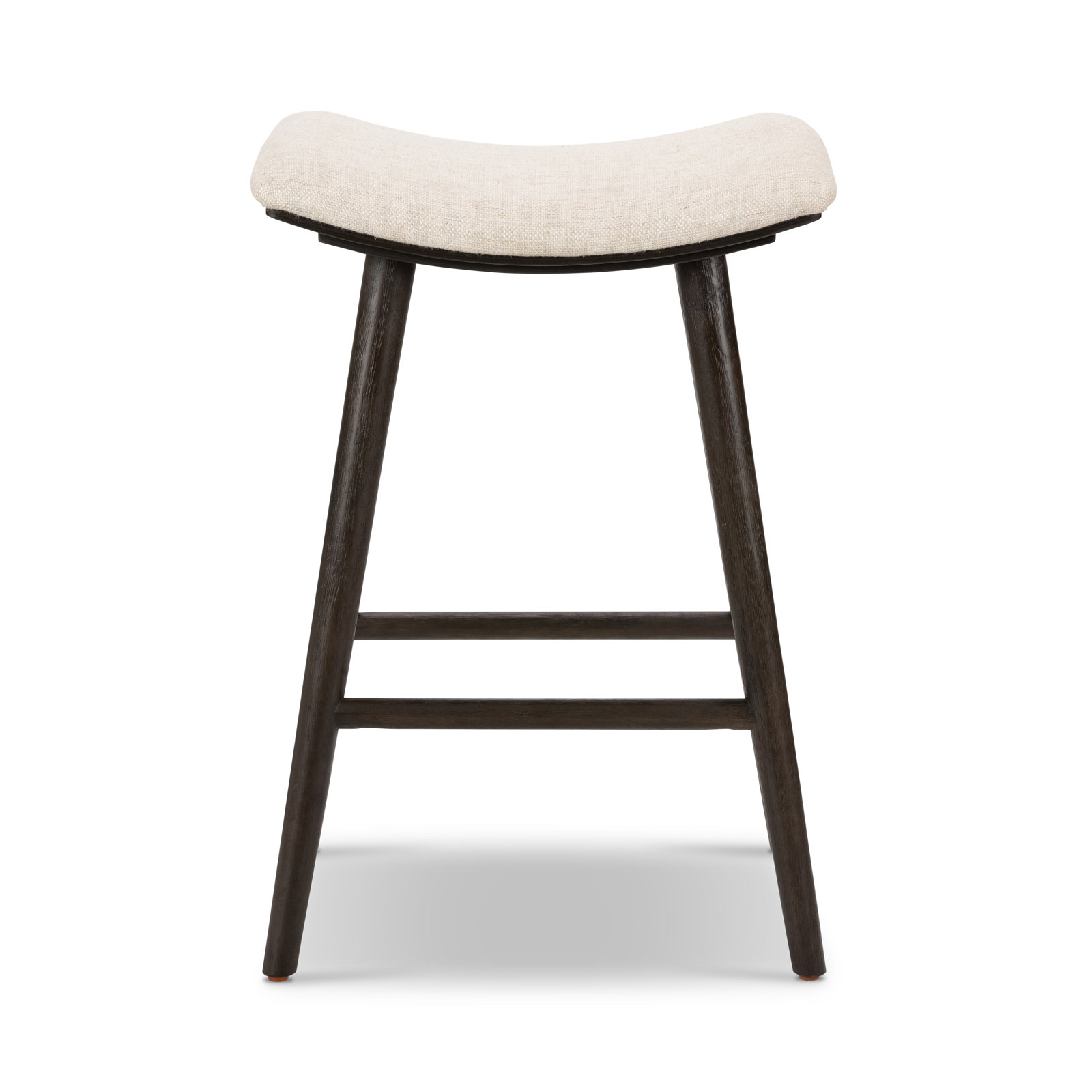 Schaeffer Solid Wood Stool, Bar Stool (30" Seat Height), Rayon/Viscose - Essence Natural/Black Parawood
