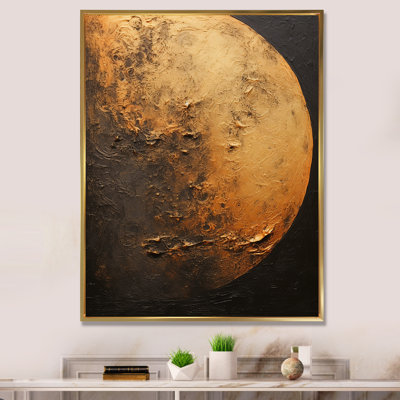 Décoration de lune en bronze I - décoration murale lune