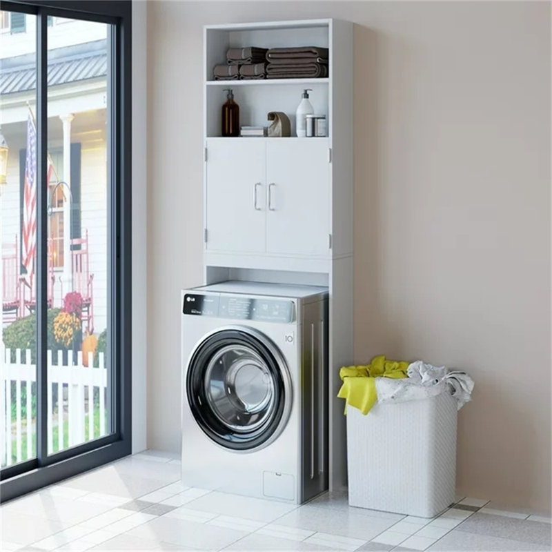 Armoire de rangement au-dessus de la toilette, Blanc