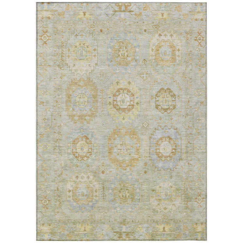 Machine Washable Indoor/Outdoor Lafferty ACN2227 Panel Rug, Rectangle 2'6" x 3'10"