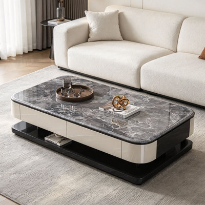 Luxury-Style Microcrystalline Stone Coffee Table