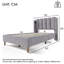 Velvet Grille-Panel Bed With Charging Station-459004539-459004537