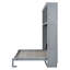 Lit escamotable mural Murphy avec tablettes supérieures et port USB