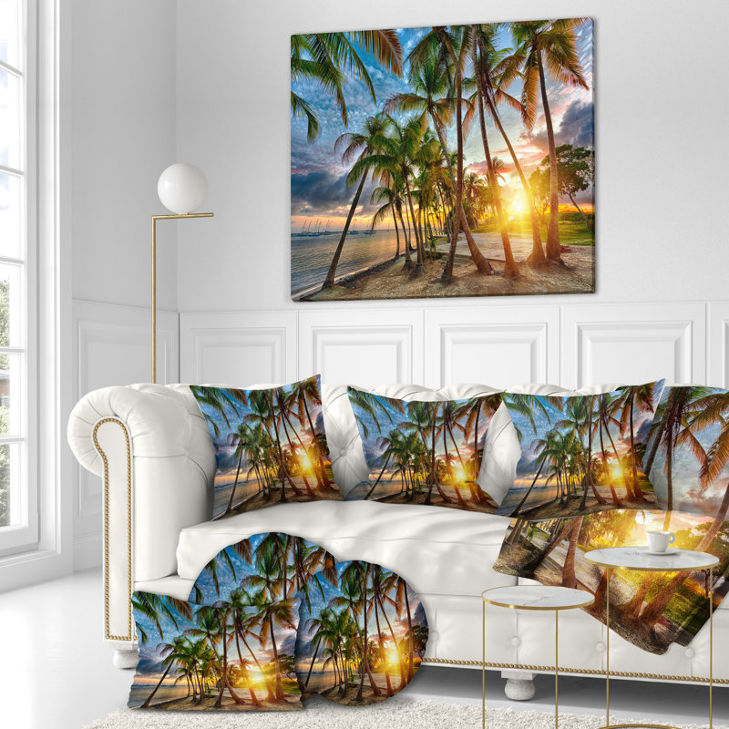 Cocotier-impression d’art graphique sur toile tendue, H 30 po x l 40 po x P 1,5 po